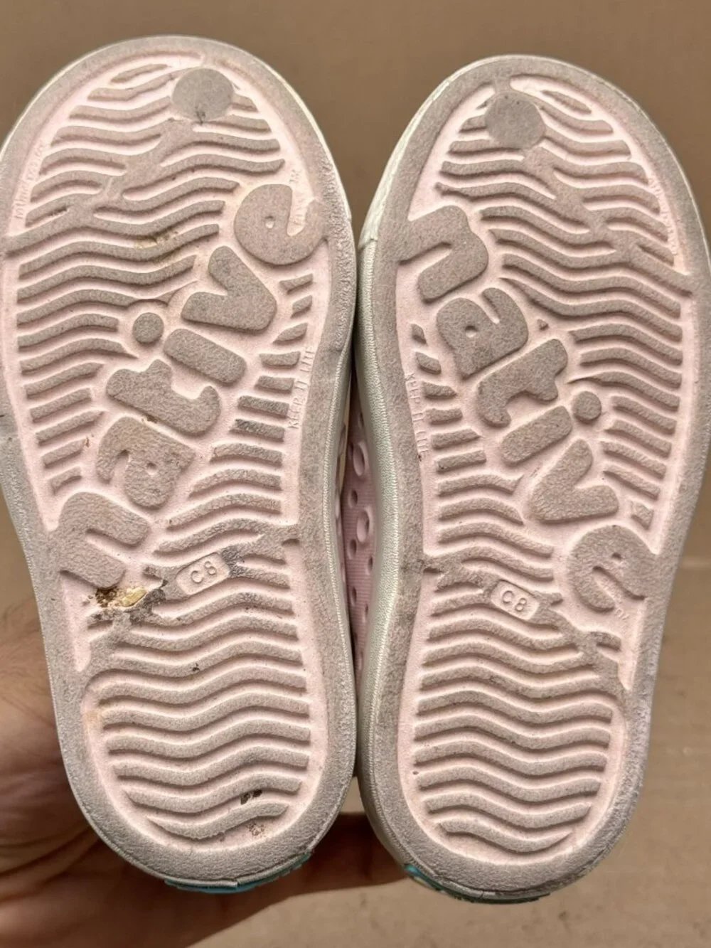 Kid's Native Pink Jefferson Slip-On Water Shoes Size C8 need cleaning